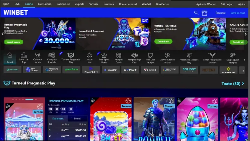 Winbet casino 100% tot €200 en 100 gratis spins welkomstbonus